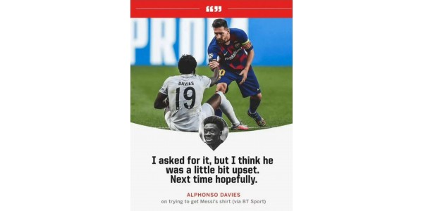 Alfonso krijgt eindelijk Messi-trui